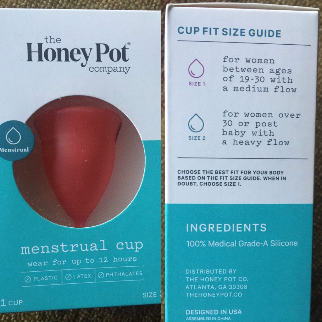 The Honey Pot Company, Menstrual Cup, Size 2 for Medium-Heavy Flow